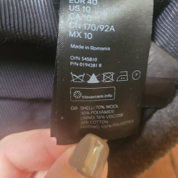 Isabel Marant X H&M Grey Wool Coat, Sz 10 - Picture 17 of 17